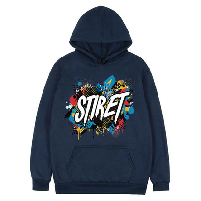 Alphabet Printed Fleece Hooded Sweatshirt Print On Your Demand, XS, S, M, L, XL, XXL, XXXL