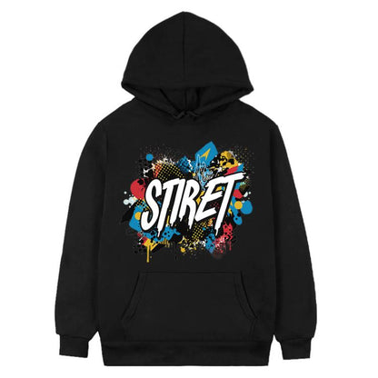 Alphabet Printed Fleece Hooded Sweatshirt Print On Your Demand, XS, S, M, L, XL, XXL, XXXL