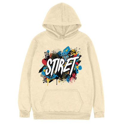 Alphabet Printed Fleece Hooded Sweatshirt Print On Your Demand, XS, S, M, L, XL, XXL, XXXL