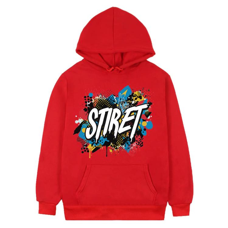 Alphabet Printed Fleece Hooded Sweatshirt Print On Your Demand, XS, S, M, L, XL, XXL, XXXL