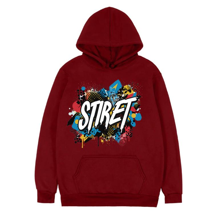 Alphabet Printed Fleece Hooded Sweatshirt Print On Your Demand, XS, S, M, L, XL, XXL, XXXL