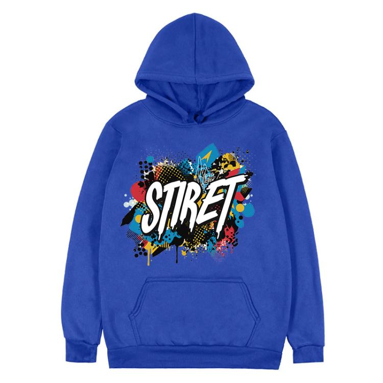 Alphabet Printed Fleece Hooded Sweatshirt Print On Your Demand, XS, S, M, L, XL, XXL, XXXL