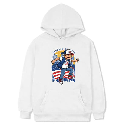 Boy Printed Fleece Hooded Sweatshirt Print On Your Demand, XS, S, M, L, XL, XXL, XXXL