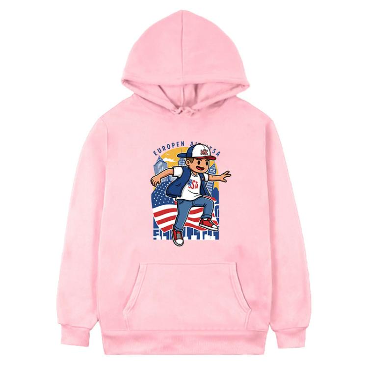 Boy Printed Fleece Hooded Sweatshirt Print On Your Demand, XS, S, M, L, XL, XXL, XXXL