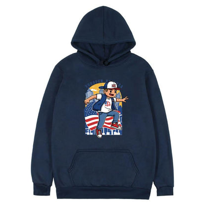 Boy Printed Fleece Hooded Sweatshirt Print On Your Demand, XS, S, M, L, XL, XXL, XXXL