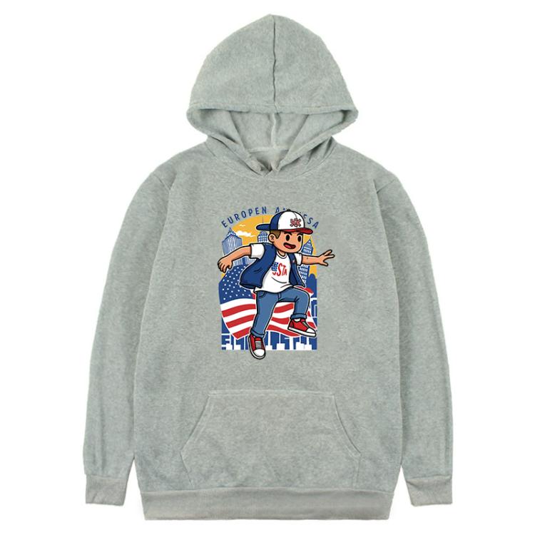 Boy Printed Fleece Hooded Sweatshirt Print On Your Demand, XS, S, M, L, XL, XXL, XXXL