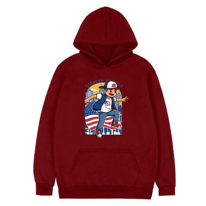 Boy Printed Fleece Hooded Sweatshirt Print On Your Demand, XS, S, M, L, XL, XXL, XXXL
