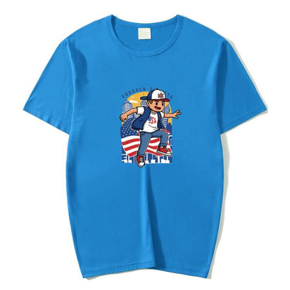 Boy Printed Round Neck Modal Short Sleeve T-shirt Print On Your Demand, POD T-Shirt, S, S, POD T-Shirt, M, M, POD T-Shirt, L, L, POD T-Shirt, XL, XL, POD T-Shirt, XXL, XXL, POD T-Shirt, XXXL, XXXL, POD T-Shirt, XXXXL
