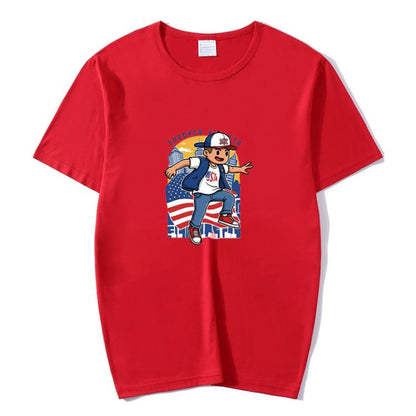 Boy Printed Round Neck Modal Short Sleeve T-shirt Print On Your Demand, XXXXL, POD T-Shirt, XXXXXL, XXXXXL