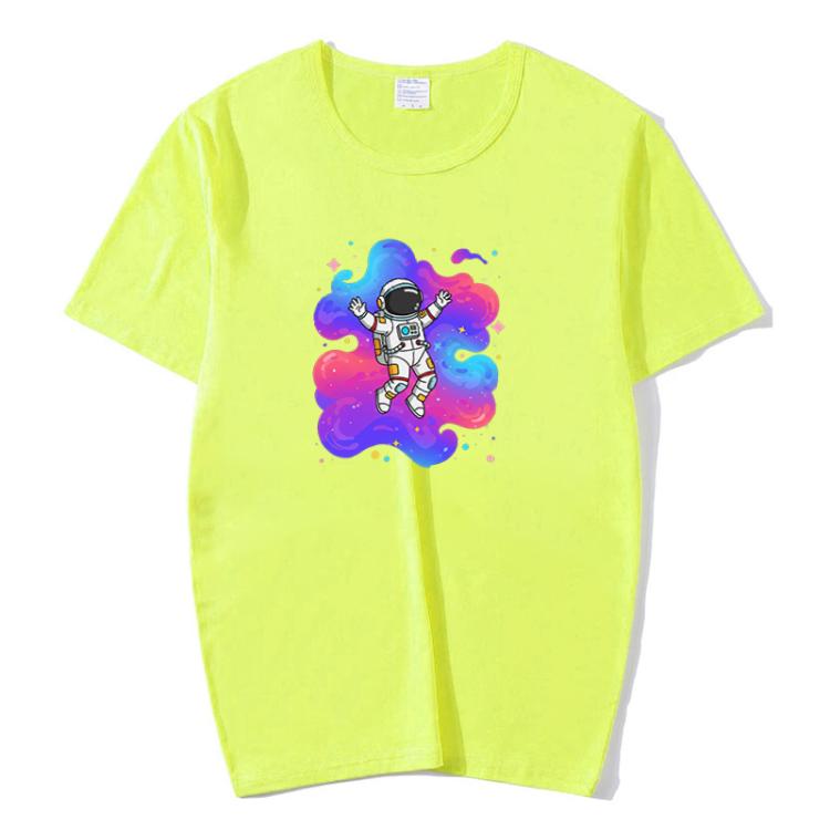 Astronaut Printed Round Neck Modal Short Sleeve T-shirt Print On Your Demand, S, POD T-shirt, M, L, XL, XXL, XXXL