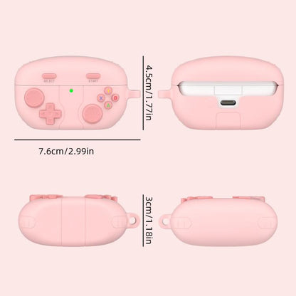 Retro Game Console Style Silicone Earbuds Case