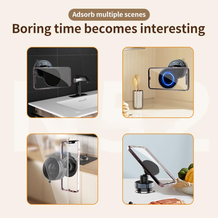CTT26 Foldable Vacuum Magnetic Suction Cup Kitchen Phone Holder