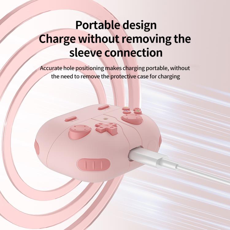 Retro Game Console Style Silicone Earbuds Case