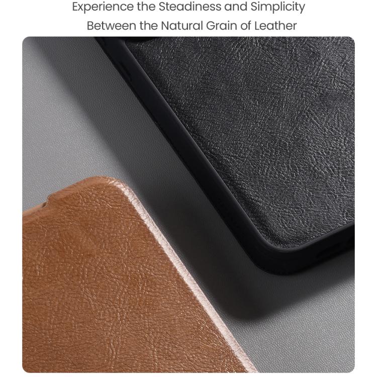 NILLKIN QIN Series Pro Sliding Camera Cover Design Leather Phone Case, For Samsung Galaxy S25 Edge 5G, For Samsung Galaxy S25 Ultra 5G