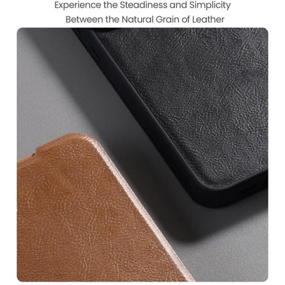 NILLKIN QIN Series Pro Sliding Camera Cover Design Leather Phone Case, For Samsung Galaxy S25 Edge 5G, For Samsung Galaxy S25 Ultra 5G