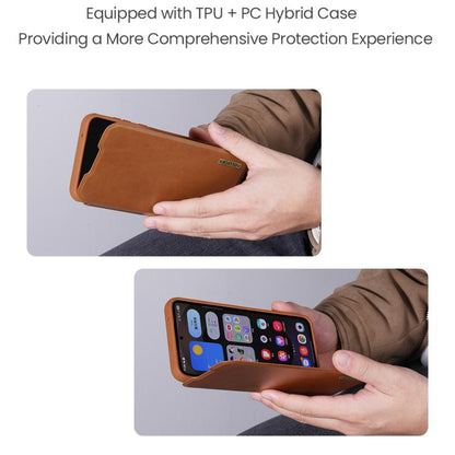 NILLKIN QIN Series Pro Sliding Camera Cover Design Leather Phone Case, For Samsung Galaxy S25 Edge 5G, For Samsung Galaxy S25 Ultra 5G