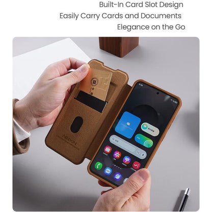 NILLKIN QIN Series Pro Sliding Camera Cover Design Leather Phone Case, For Samsung Galaxy S25 Edge 5G, For Samsung Galaxy S25 Ultra 5G