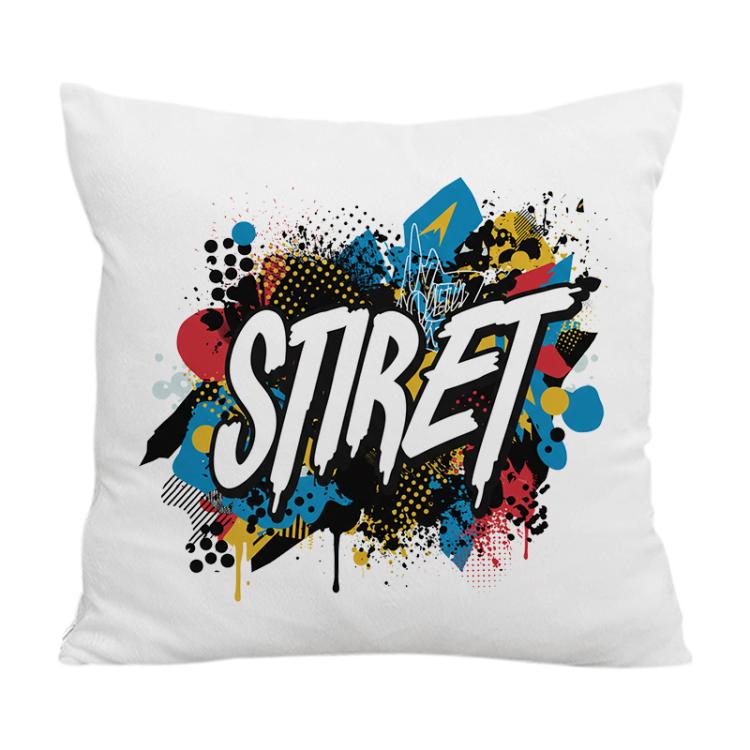 Alphabet Printed Sofa Pillow Case No Core Print On Your Demand, 35x35cm, 40x40cm, 45x45cm, 50x50cm, 60x60cm