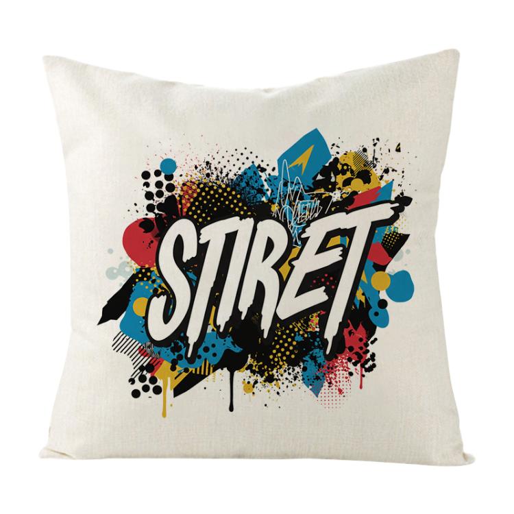 Alphabet Printed Sofa Pillow Case No Core Print On Your Demand, 35x35cm, 40x40cm, 45x45cm, 50x50cm, 60x60cm