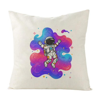 Astronaut Printed Sofa Pillow Case No Core Print On Your Demand, 35x35cm, 40x40cm, 45x45cm, 50x50cm, 60x60cm