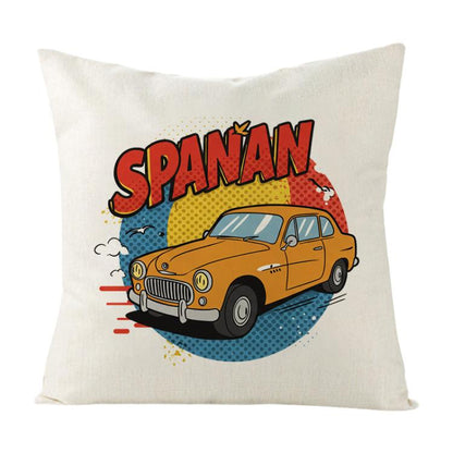 Car Printed Sofa Pillow Case No Core Print On Your Demand, 35x35cm, 40x40cm, 45x45cm, 50x50cm, 60x60cm