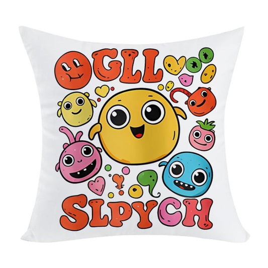 Funny Face Printed Sofa Pillow Case No Core Print On Your Demand, 35x35cm, 40x40cm, 45x45cm, 50x50cm, 60x60cm