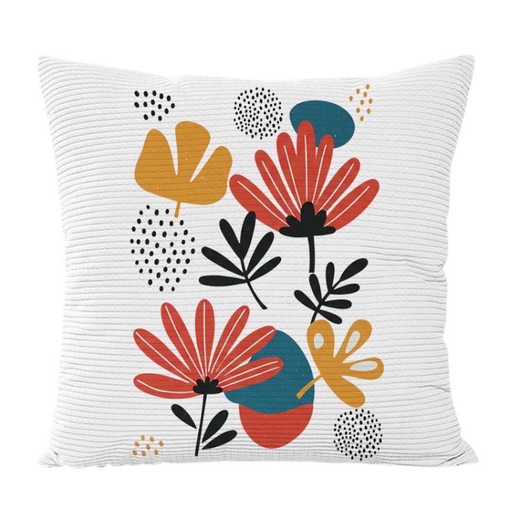 Flowers Printed Sofa Pillow Case No Core Print On Your Demand, 35x35cm, 40x40cm, 45x45cm, 50x50cm, 60x60cm