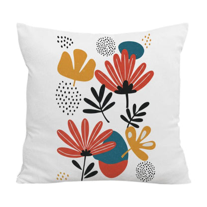 Flowers Printed Sofa Pillow Case No Core Print On Your Demand, 35x35cm, 40x40cm, 45x45cm, 50x50cm, 60x60cm