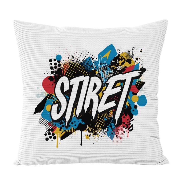 Alphabet Printed Sofa Pillow With Core Print On Your Demand, 35x35cm, 40x40cm, 45x45cm, 50x50cm, 60x60cm