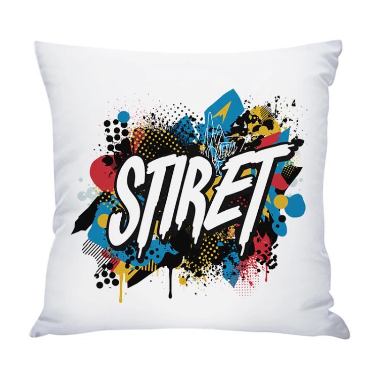 Alphabet Printed Sofa Pillow With Core Print On Your Demand, 35x35cm, 40x40cm, 45x45cm, 50x50cm, 60x60cm