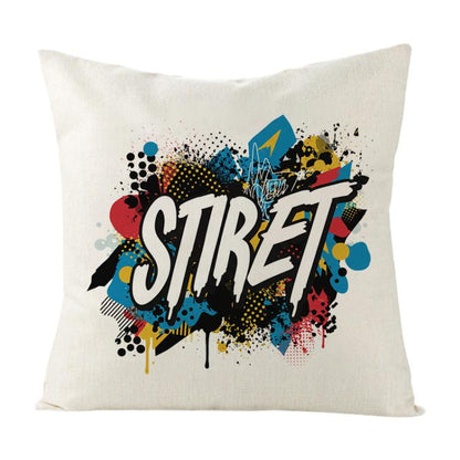 Alphabet Printed Sofa Pillow With Core Print On Your Demand, 35x35cm, 40x40cm, 45x45cm, 50x50cm, 60x60cm