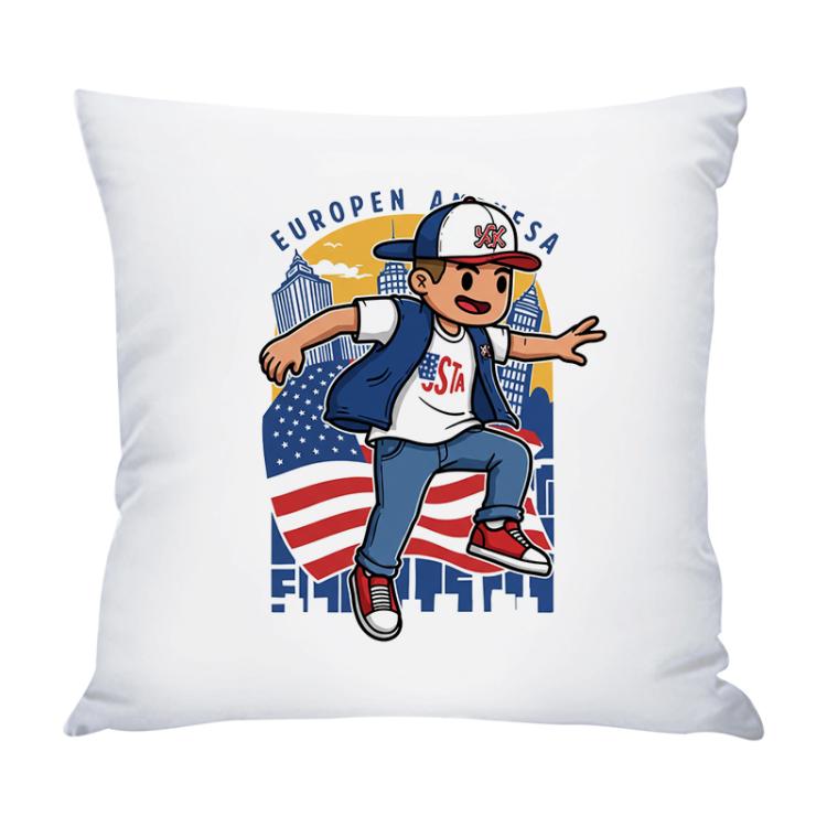 Alphabet Printed Sofa Pillow With Core Print On Your Demand, 35x35cm, 40x40cm, 45x45cm, 50x50cm, 60x60cm