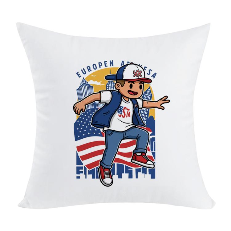 Boy Printed Sofa Pillow With Core Print On Your Demand, 35x35cm, 40x40cm, 45x45cm, 50x50cm, 60x60cm