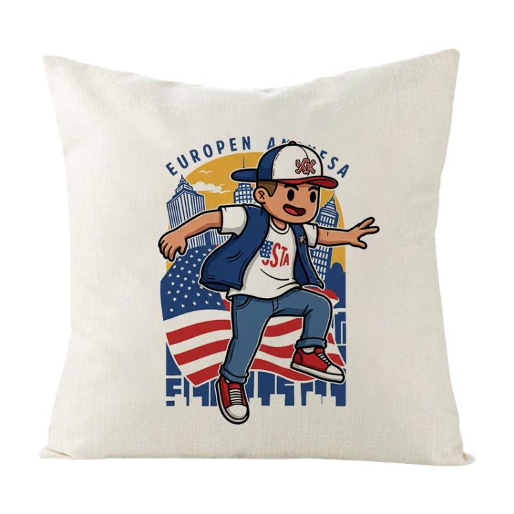Boy Printed Sofa Pillow With Core Print On Your Demand, 35x35cm, 40x40cm, 45x45cm, 50x50cm, 60x60cm