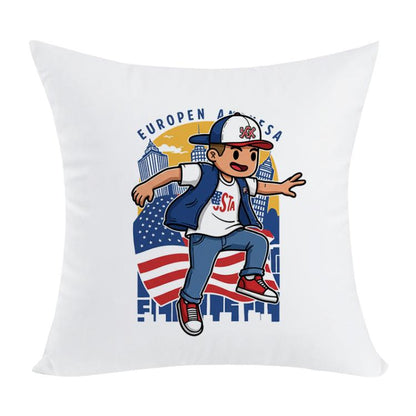 Boy Printed Sofa Pillow With Core Print On Your Demand, 35x35cm, 40x40cm, 45x45cm, 50x50cm, 60x60cm