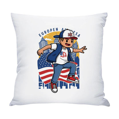 Boy Printed Sofa Pillow With Core Print On Your Demand, 35x35cm, 40x40cm, 45x45cm, 50x50cm, 60x60cm