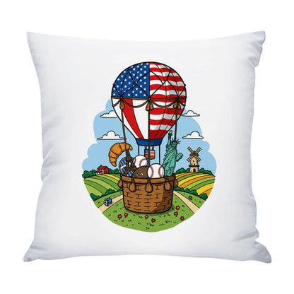Balloon Printed Sofa Pillow With Core Print On Your Demand, 35x35cm, 40x40cm, 45x45cm, 50x50cm, 60x60cm