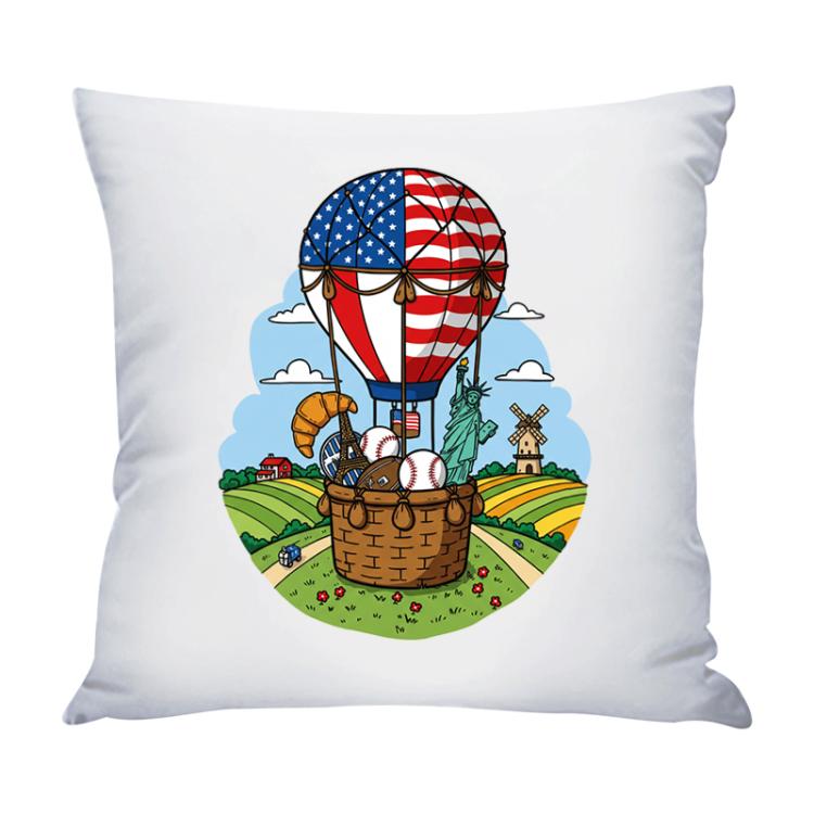 Balloon Printed Sofa Pillow With Core Print On Your Demand, 35x35cm, 40x40cm, 45x45cm, 50x50cm, 60x60cm