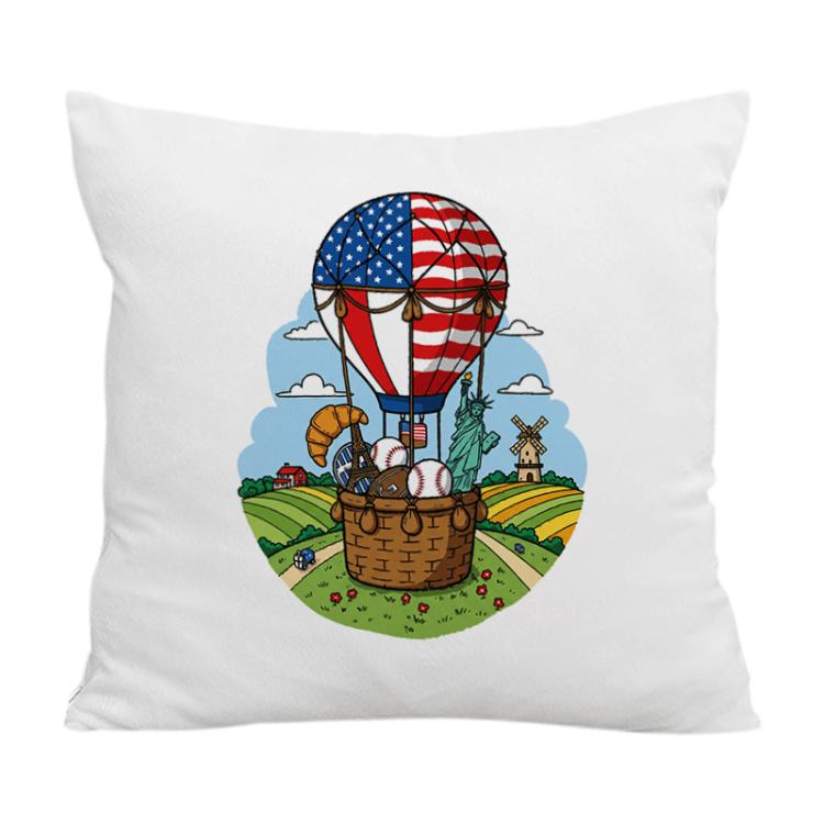 Balloon Printed Sofa Pillow With Core Print On Your Demand, 35x35cm, 40x40cm, 45x45cm, 50x50cm, 60x60cm