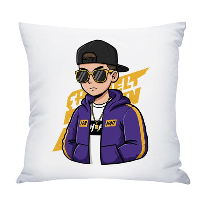 Hipster Printed Sofa Pillow With Core Print On Your Demand, 35x35cm, 40x40cm, 45x45cm, 50x50cm, 60x60cm