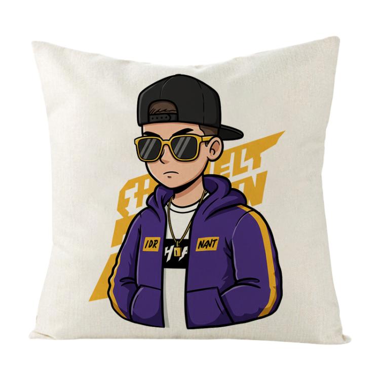 Hipster Printed Sofa Pillow With Core Print On Your Demand, 35x35cm, 40x40cm, 45x45cm, 50x50cm, 60x60cm