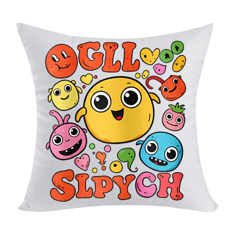 Funny Face Printed Sofa Pillow With Core Print On Your Demand, 35x35cm, 40x40cm, 45x45cm, 50x50cm, 60x60cm