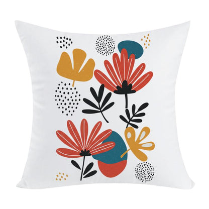 Flowers Printed Sofa Pillow With Core Print On Your Demand, 35x35cm, 40x40cm, 45x45cm, 50x50cm, 60x60cm