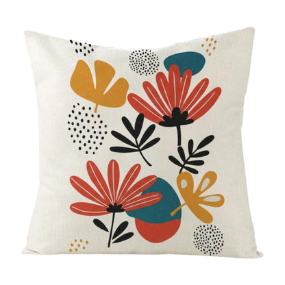 Flowers Printed Sofa Pillow With Core Print On Your Demand, 35x35cm, 40x40cm, 45x45cm, 50x50cm, 60x60cm