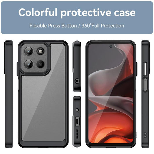 Colorful Series Acrylic Hybrid TPU Phone Case, For Motorola Moto G15