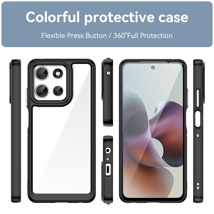 Colorful Series Acrylic Hybrid TPU Phone Case, For Motorola Moto G56 5G, For Motorola Edge 60 Pro, For Motorola Edge 60 Stylus, For Motorola Edge 5G 2025, For Motorola Edge 60 Fusion, For Motorola Moto G Stylus 5G 2025, For Motorola Moto E15           ...