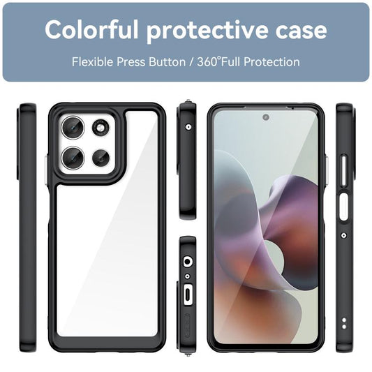 Colorful Series Acrylic Hybrid TPU Phone Case, For Motorola Moto G56 5G, For Motorola Edge 60 Pro, For Motorola Edge 60 Stylus, For Motorola Edge 5G 2025, For Motorola Edge 60 Fusion, For Motorola Moto G Stylus 5G 2025, For Motorola Moto E15           ...