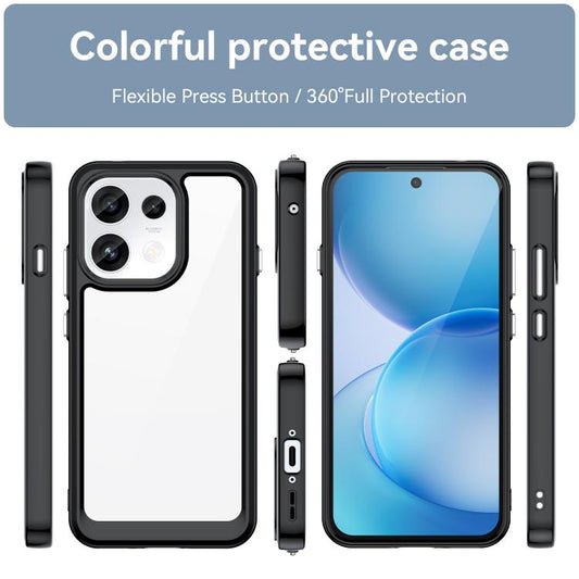 Colorful Series Acrylic Hybrid TPU Phone Case, For OPPO Reno16 FS 5G, For OPPO Reno16 F 5G, For OPPO Reno16 Pro 5G Global, For OPPO Reno16 5G Global, For OPPO A6c 4G, For OPPO A6t Pro 4G, For OPPO A6t 4G / 5G, For OPPO A6 4G / 5G, For OPPO A6s 4G / 5G ...