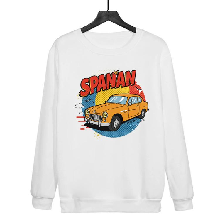 Car Printed Casual Loose Round Neck Sweatshirt Print On Your Demand, XS, S, M, L, XL, XXL, XXXL