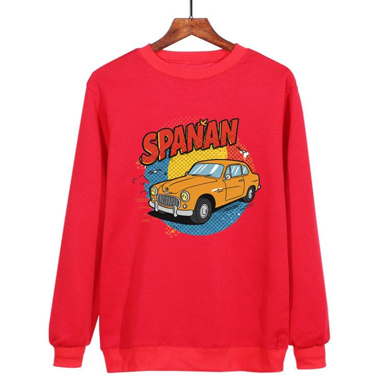Car Printed Casual Loose Round Neck Sweatshirt Print On Your Demand, XS, S, M, L, XL, XXL, XXXL
